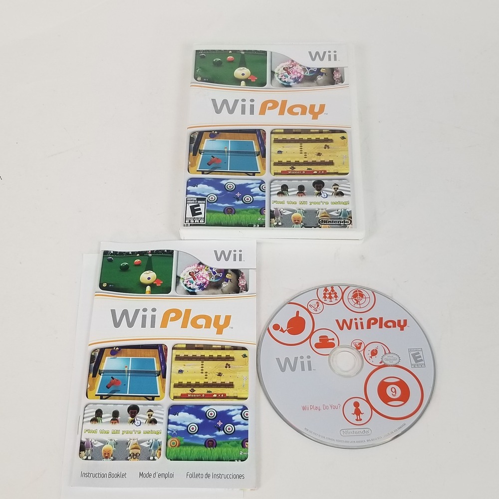 Nintendo Wii Play Video Game CIB Complete In Box With Manual